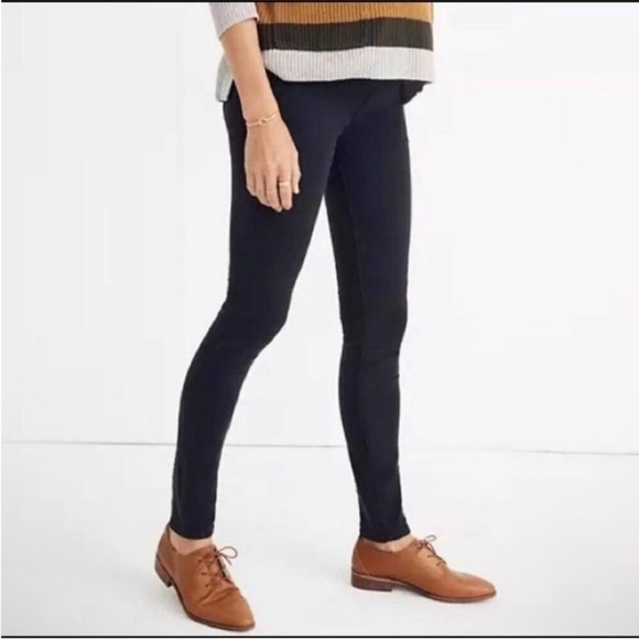 Madewell Denim - Madewell Over the Belly Maternity Skinny Jeans Lunar Wash Black